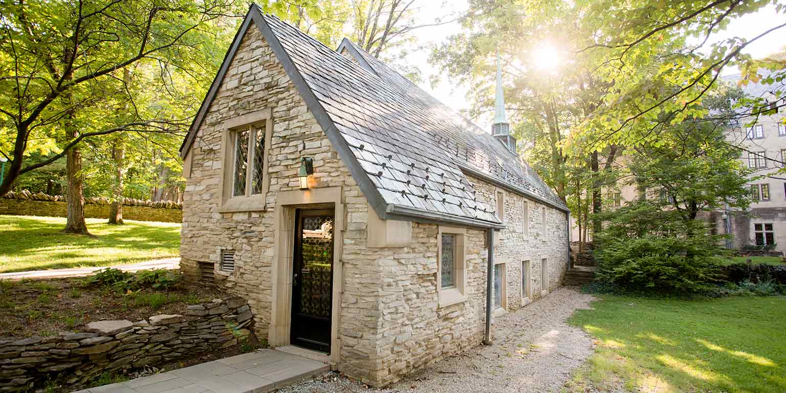 The exterior of Beck Chapel